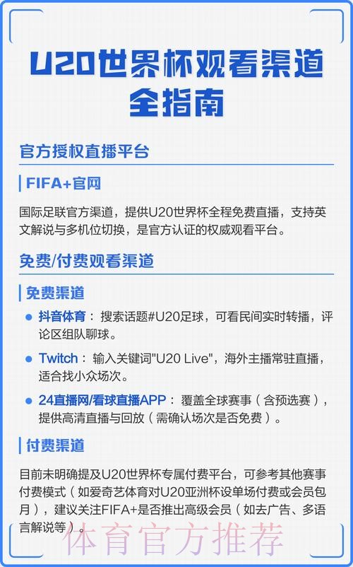 世界杯直播平台官方正版观看渠道